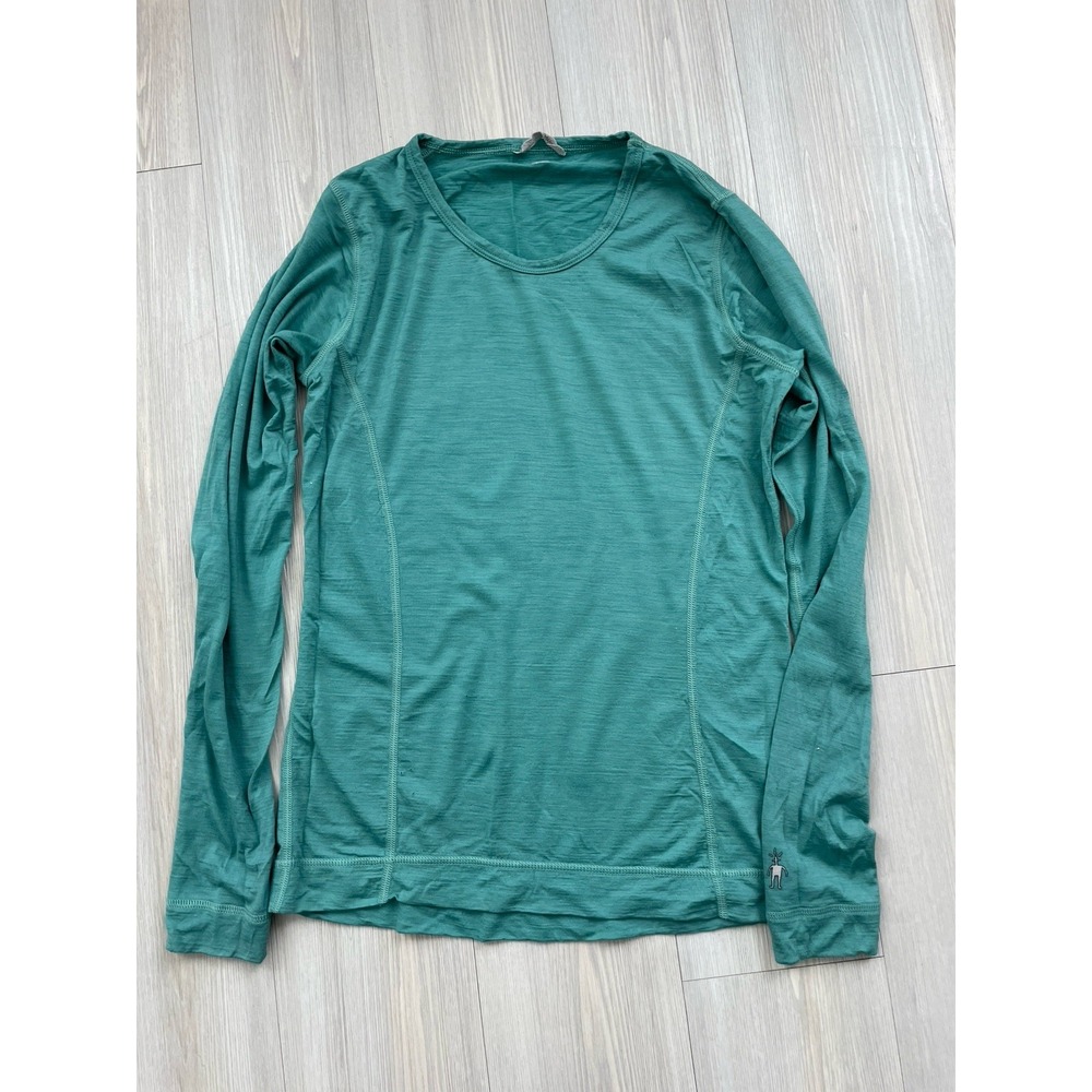 Smartwool Women's Teal Long Sleeve Shirt Merino Wool Size Large